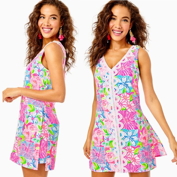Lilly Pulitzer Pants - Lilly Pulitzer Ronnie dress Romper Take it From Your Mumsy crochet lace tunic 4
